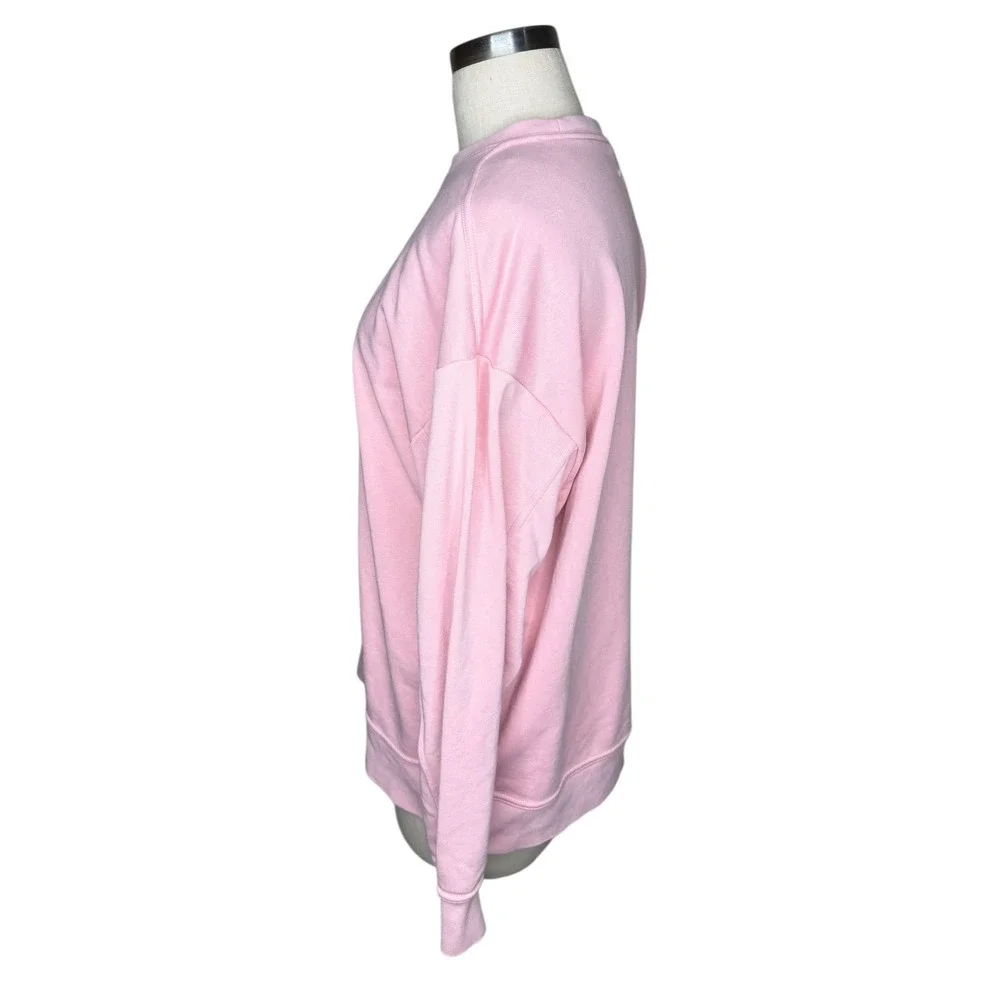 NIKE Dri-FIT Sweatshirt Pink Graphic Pullover Crewneck‎ Women's Size Medium